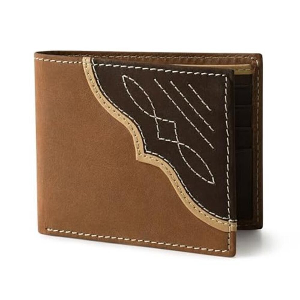 Leather Bifold Wallet for Men RFID Blocking ID